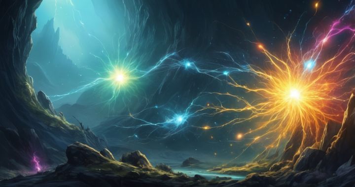Exogene Ketone aktivieren das Gehirn visuell dargestellt als energetische Synapsen